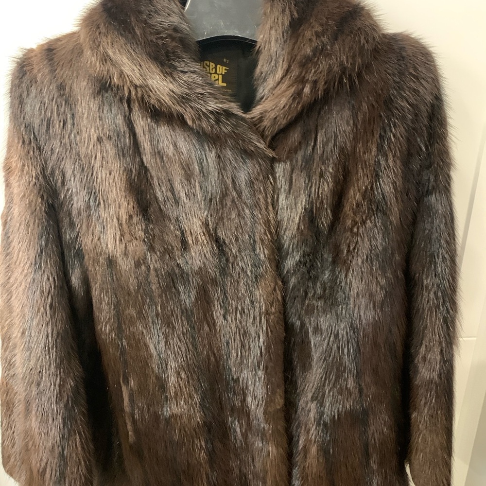 Brown Teddy Jacket with Plush Texture and Classic Design